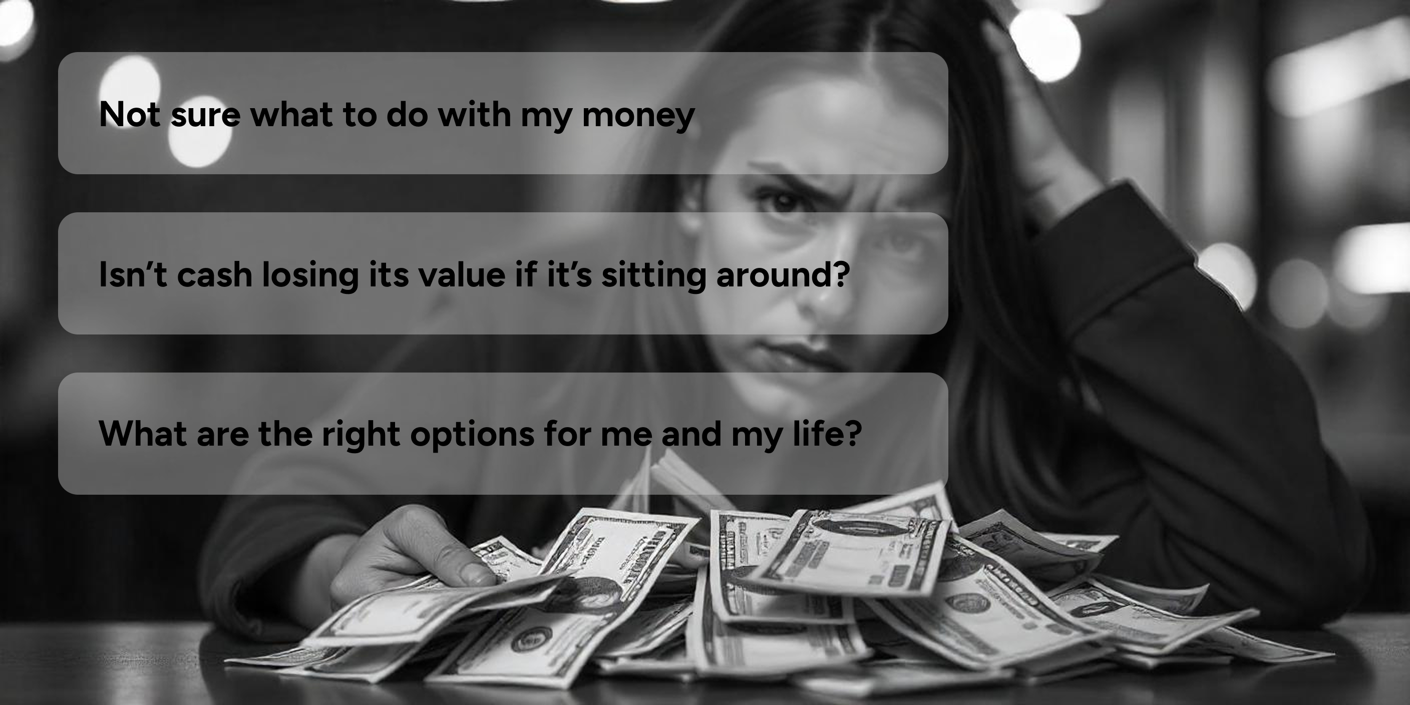 Before – scattered finances
